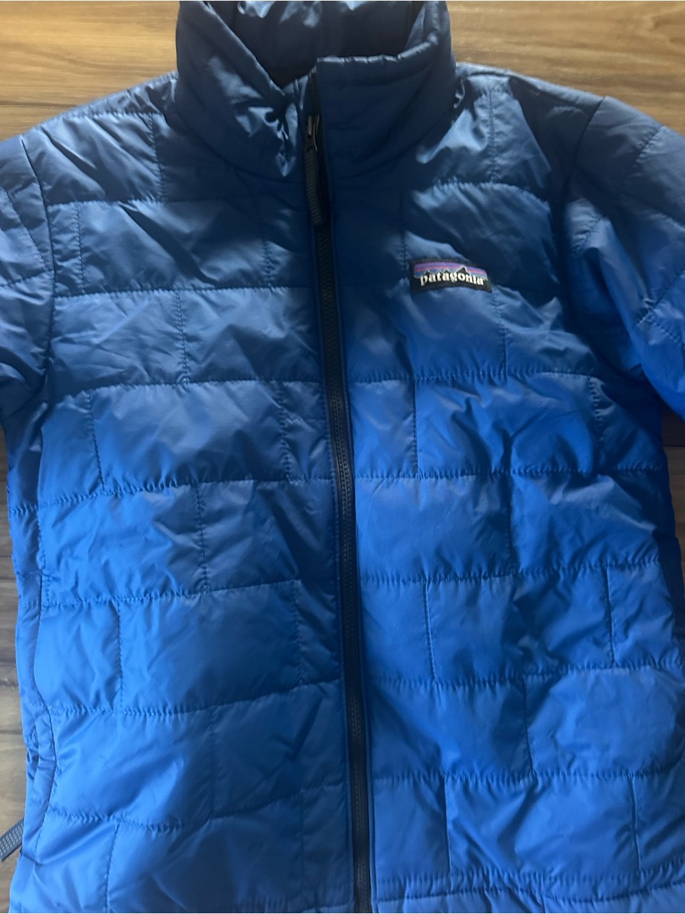 Patagonia Kids XS Royal Blue Quilted Puffer Jacket - Picture 2 of 3